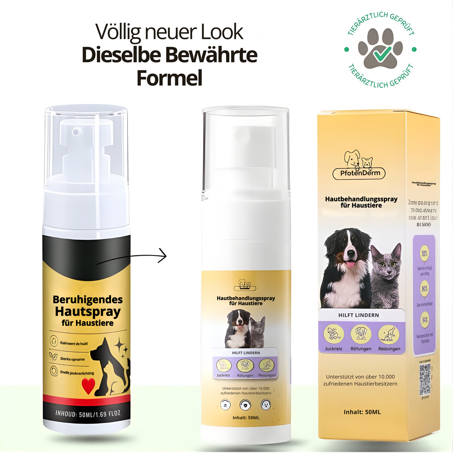 Hautpflegendes Spray angereichert mit Fett