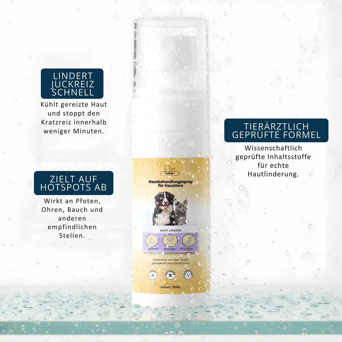 Hautpflegendes Spray angereichert mit Fett